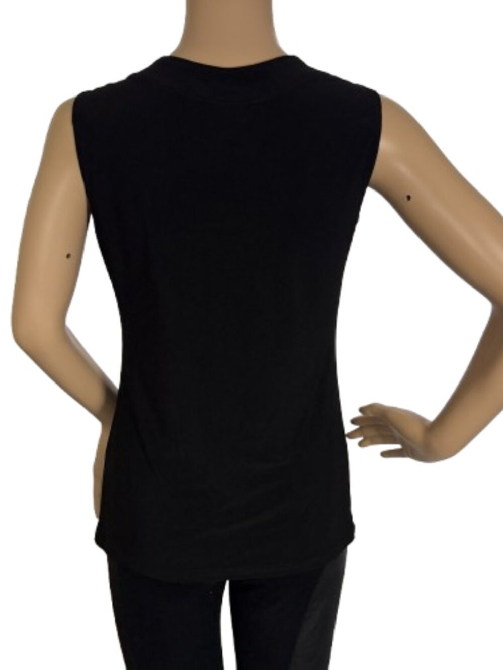 Joseph Ribkoff Black Cowl Neck Sleeveless Blouse - Picture 5 of 7